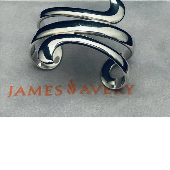 MAKE OFFER- VERY RARE Retired James Avery Avante Swirl Cuff Bracelet - Picture 4 of 4
